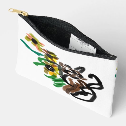 Kat zonnebloemen etui (Open)