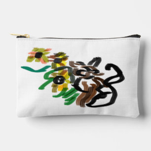 Kat zonnebloemen etui
