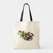 Kat zonnebloemen tote bag (Achterkant)