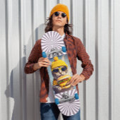 Kat Zonnebril Cheeseburger Grappig Skateboard