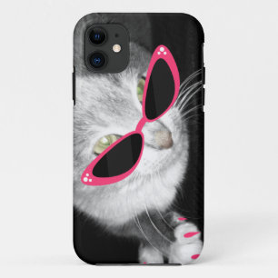 Kat Zonnebril i Phone 5 Hoesje