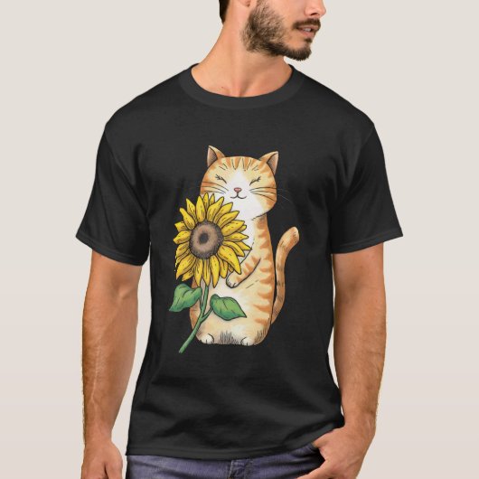 Kat Zonnewiel T-shirt (Voorkant)