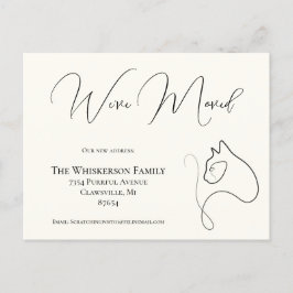 kat zwart & ivoor We hebben de aankondiging verpl Briefkaart