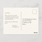 kat zwart & ivoor We hebben de aankondiging verpl Briefkaart (Achterkant)