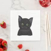 Kat zwart servet (Insitu)