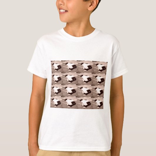  Kat/zwart-witfotografie T-shirt (Voorkant)