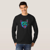 Kat zwarte heks t-shirt (Voorkant volledig)
