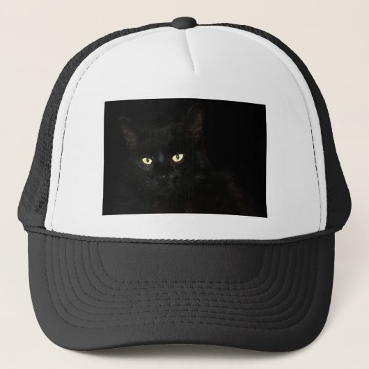 Kat Zwarte Kat als landbouwhuisdier Trucker Pet (Voorkant)