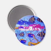 Kat Zwemmen met Vis Magneet (Voorkant / Achterkant)