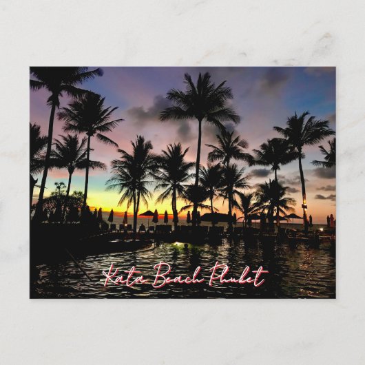 Kata Beach, Phuket, Thailand Briefkaart (Voorkant)