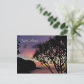 Kata Beach zonsondergang, Phuket, Thailand Briefkaart (Staand voorkant)