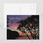 Kata Beach zonsondergang, Phuket, Thailand Briefkaart (Voorkant / Achterkant)