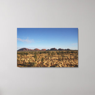 Kata Tjuta - De Olga's bij zonsopgang in Australië Canvas Afdruk