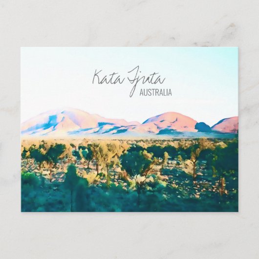 Kata Tjuta De reis van Olgas Central Australia Briefkaart (Voorkant)