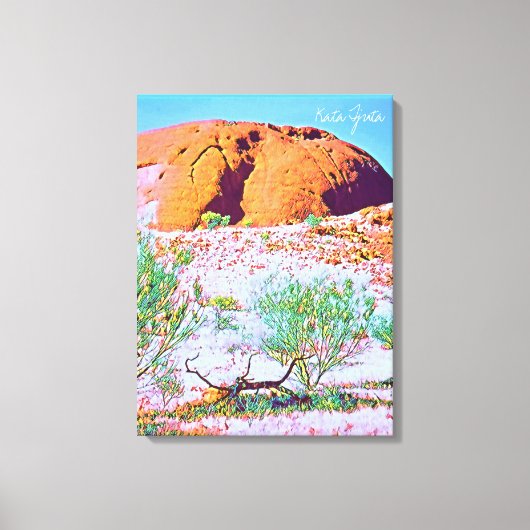 Kata Tjuta De reis van Olgas Central Australia Canvas Afdruk (Voorkant)