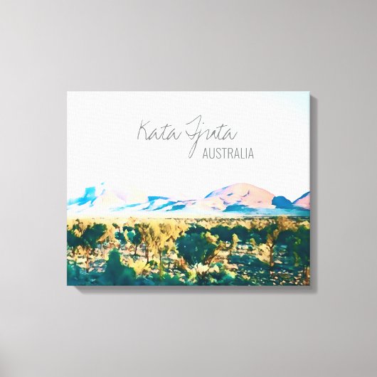 Kata Tjuta De reis van Olgas Central Australia Canvas Afdruk (Voorkant)