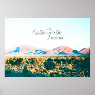 Kata Tjuta De reis van Olgas Central Australia Poster