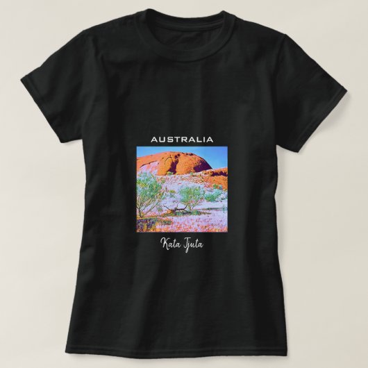 Kata Tjuta De reis van Olgas Central Australia T-shirt (Design voorkant)