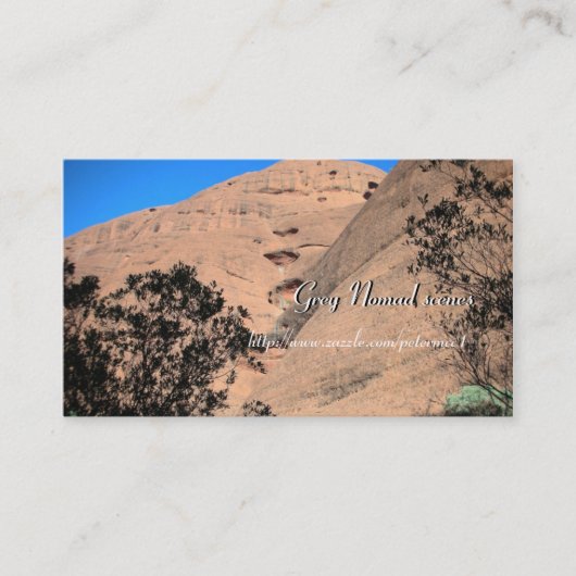 Kata Tjuta, Grey Nomad scenes Visitekaartje (Voorkant)