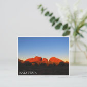 kata tjuta sunset briefkaart (Staand voorkant)