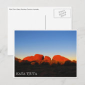 kata tjuta sunset briefkaart (Voorkant / Achterkant)