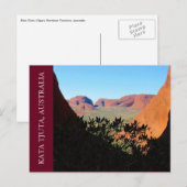 Kata Tjuta uitzicht Briefkaart (Voorkant / Achterkant)