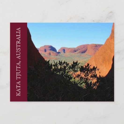 Kata Tjuta uitzicht Briefkaart (Voorkant)