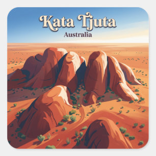 Kata Tjuta Yulara Australië Vierkante Sticker
