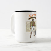 Kata Two-Tone Mok, 15 oz Tweekleurige Koffiemok (Voorkant links)