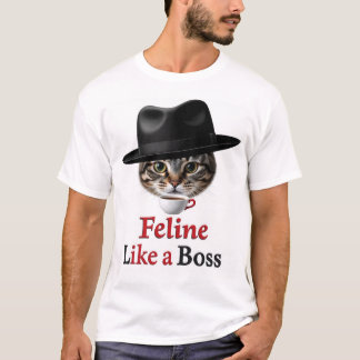 Katachtig als een baas kat cadeau t-shirt