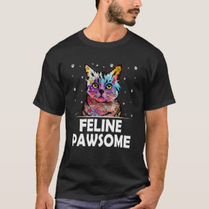 Katachtig geweldige motivatie citaat kat woordspel t-shirt