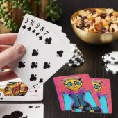 Katachtig karakterontwerp pokerkaarten (Insitu)