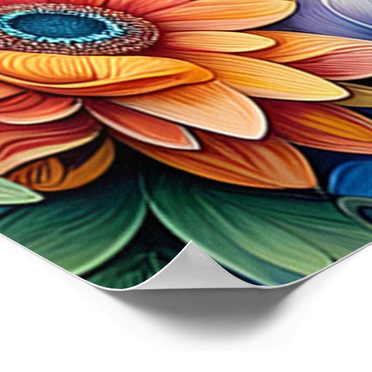 katachtige blik: de smaragdgroene kat poster (Hoek)