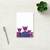 Katachtige karakters post-it® notes (Kantoor)