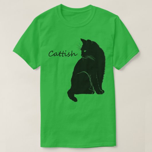 katachtige t-shirt (Design voorkant)