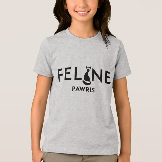 Katachtige Tri-Blend Shirt (Voorkant)