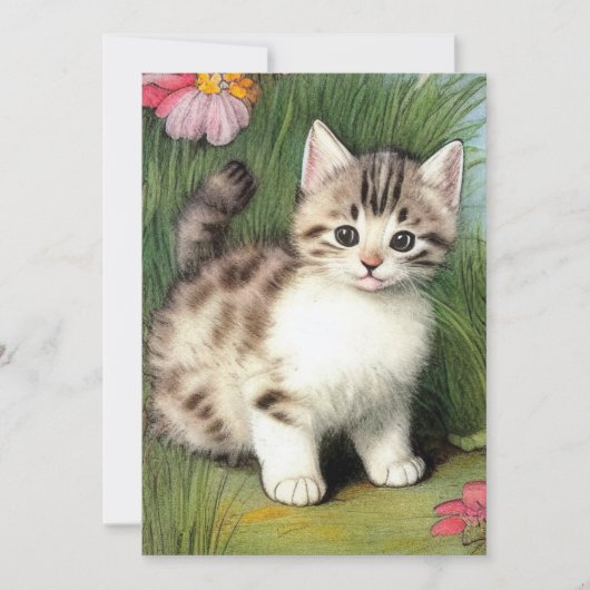 katafbeelding met rode bloemen aankondiging (Voorkant)