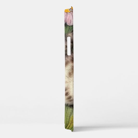  katafbeelding met rode bloemen Case-Mate iPhone case (Achterkant / Rechts)