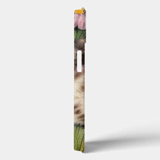  katafbeelding met rode bloemen Case-Mate iPhone case (Achterkant / Rechts)