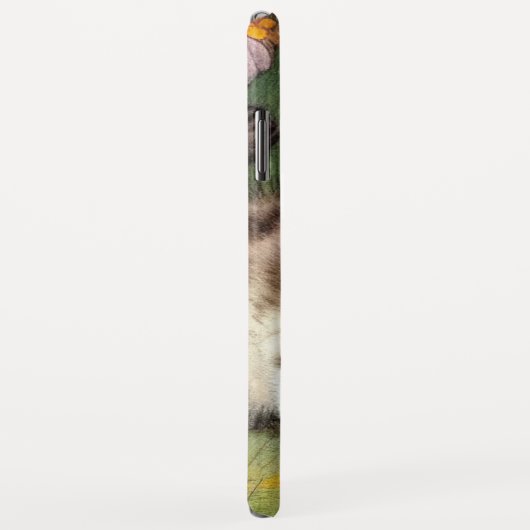  katafbeelding met rode bloemen Case-Mate iPhone case (Achterkant/rechts)