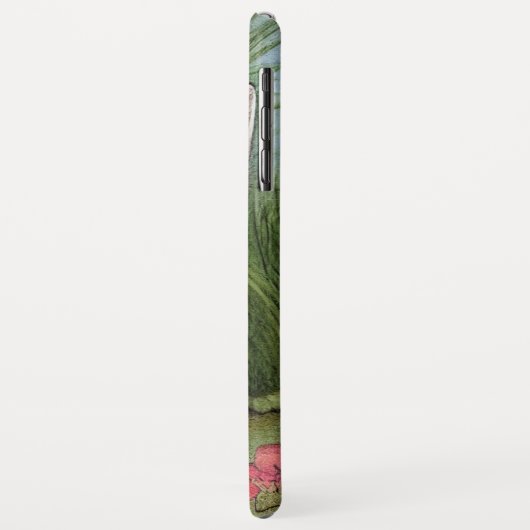  katafbeelding met rode bloemen Case-Mate iPhone case (Achterkant/links)