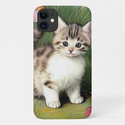 katafbeelding met rode bloemen Case-Mate iPhone case (Achterkant)