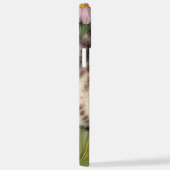 katafbeelding met rode bloemen iPhone hoesje (Rechterkant)