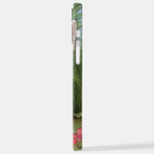 katafbeelding met rode bloemen iPhone hoesje (Linkerkant)