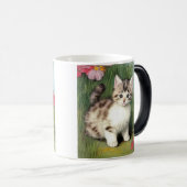 katafbeelding met rode bloemen magische mok (Voorkant rechts)