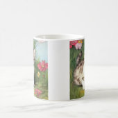 katafbeelding met rode bloemen magische mok (Center)