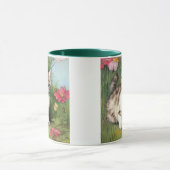  katafbeelding met rode bloemen mok (Midden)