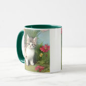  katafbeelding met rode bloemen mok (Voorkant links)