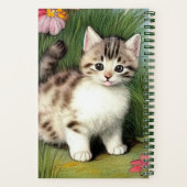 katafbeelding met rode bloemen notitieboek (Achterkant)