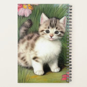 katafbeelding met rode bloemen planner (Achterkant)